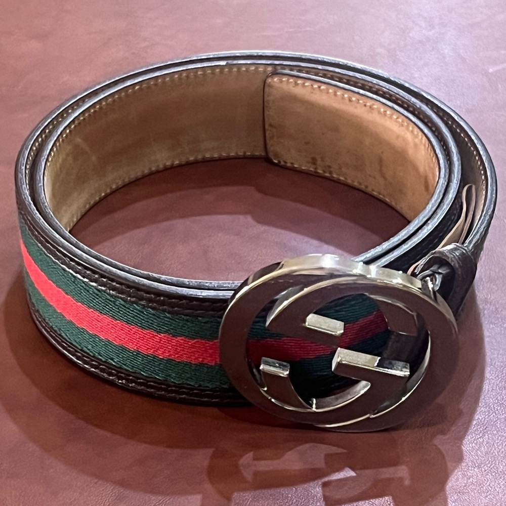 Authentic Gucci web belt